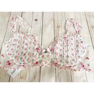 NWT For Love and Lemons Floral Lace Bra sz 38C